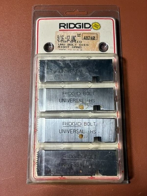 Ridgid 48240 9/16" -12 UNC High Speed Unv Bolt Dies Right Hand - Image 1 of 3