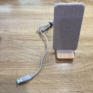 IKEA NORDMARKE Wireless Charger, Charging Pad Bamboo And Textile, 5W output - Photo 1 sur 3