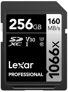 256GB Professional 1066X SDXC Memory Card, UHS-I, C10, U3, V30, Full-Hd & 4K ... - Picture 1 of 12