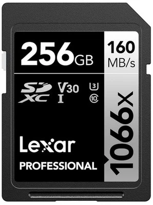 256GB Professional 1066X SDXC Memory Card, UHS-I, C10, U3, V30, Full-Hd & 4K ... - Image 1 of 4