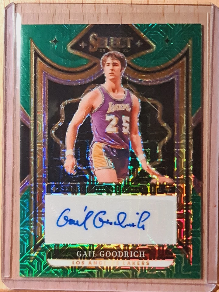 Gail Goodrich #SC-GAI #10/35 2024-25 Select Signatures Green Mojo Prizm P0236A - Изображение 1 из 2