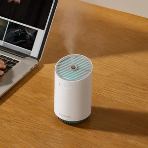 Mini Humidifier, 320ml Cool Mist Humidifier with LED Light, 2 Mist Modes & Au... - Picture 1 of 7