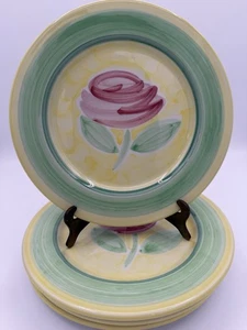 Set 4 Villeroy & Boch (Gallo Designs) Rose Garden 8.25”Dessert Or Salad Plates - Picture 1 of 5