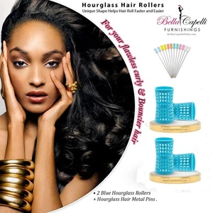 20% OFF - 2 Pack of Blue + Hourglass Hair Pins - Picture 1 of 8