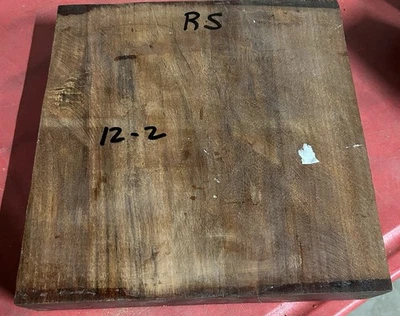 UN TAZÓN DE MADERA GRANDE SECADO AL HORNO EXÓTICO PALO DE ROSA TORNEADO EN BLANCO 12" X 12" X 2" RS Foto 1 de 2