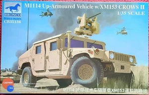 BRONCO models 1/35 M1114 UP-ARMORED Humvee w/XM153 CROWS II HMMWV - Picture 1 of 4
