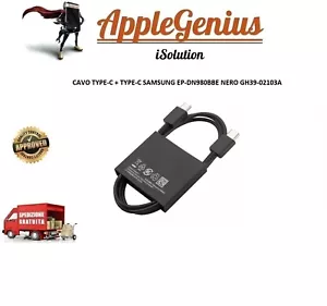 SAMSUNG CAVO DATI RICARICA ORIGINALE USB-C TYPE C FAST EP-DN980BBE BLACK - Foto 1 di 1