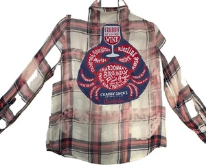 Baumwolle: On-Up Cycled Distressed Flanell + T. (S) OOAK Upcycled Core Unisex - Bild 1 von 9