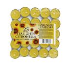 Price's Candles Citronella Tealights 25/pk Mosquito Fly Insect Repeller For Home
