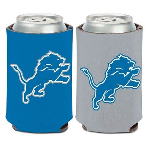 Detroit Lions Can Cooler Two Sided Design NFL Collapsible Koozie Cover