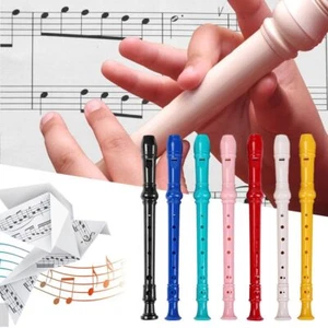 For Beginner 8 Holes Musical Instruments Soprano Recorder Long Flute Clarinet - Picture 1 of 18