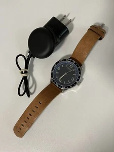 itech Duo 44mm "Smart Watch" Fitness Tracker W/ Faux Leather Tan Band - Picture 1 of 10