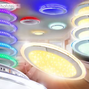 Lampada da soffitto design RGB LED cambio colore camera da letto soggiorno luci telecomando - Foto 1 di 3