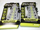 2 Pack Lot - Pulse  2-Strap Bow Archery Arm guard Grey New