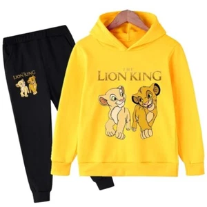Simba Niños Ropa Algodón Traje Niñas Dibujos Animados Rey León Sudaderas con Capucha Pantalones 2 Piezas - Imagen 1 de 45