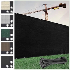 Sichtschutz Zaun Sichtschutz Schwerlast Zaun Windschutz Netz Schatten Netz Abdeckung 25' 50' - Bild 1 von 30