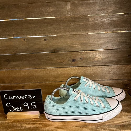 Scarpe sneakers casual donna Converse CTAS basse traforate blu come nuove taglia 9 5 M