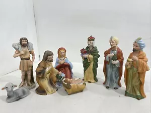 HOMCO (Taiwan) No. 5216 Nativity Set 8 Pieces Excellent - Picture 1 of 6