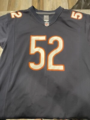 Camiseta deportiva Nike de manga corta de la NFL Khalil Mack #52 Bears talla XL Foto 1 de 4
