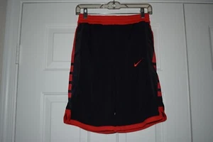 Nike Dri-Fit Youth Size XL Black and Red Athletic Shorts - Picture 1 of 7