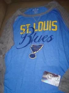 NHL MAGLIETTA DONNA ST. LOUIS BLUES BLUES - Foto 1 di 5