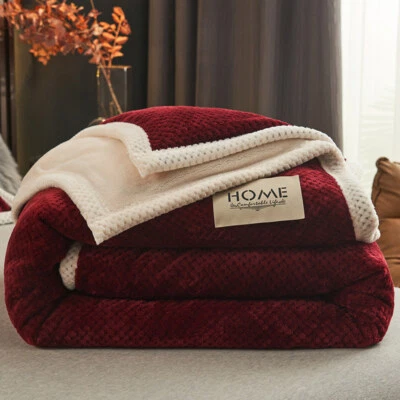 Nordic Fleece Blankets Throws with Zipper King Winter Soft Can Be A Duvet Cover - Image 1 of 4