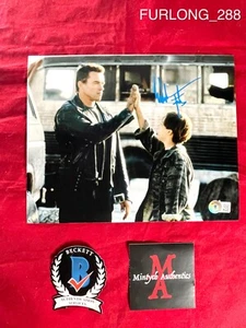 ¡FOTO FIRMADA DE EDWARD FURLONG 8x10 AUTOGRAFIADA! ¡TERMINATOR 2! ¡JOHN CONNOR! BECKETT - Imagen 1 de 3