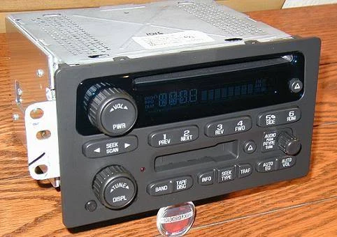 UNLOCKED Radio 03-2006 GMC Sierra CHEVY Silverado Tahoe CD Cassette Tape Player - Image 1 of 1