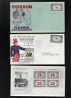 US FDC FIRST DAY COVERS  OVERRUN NATIONS  1943 1944  LOT OF 12