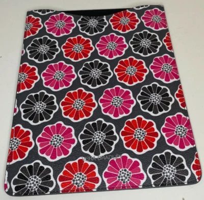 Vera Bradley Tablet Sleeve Mini Slim PVC BLOSSOMS iPad Kindle Grey, Pink, Red - Image 1 of 4