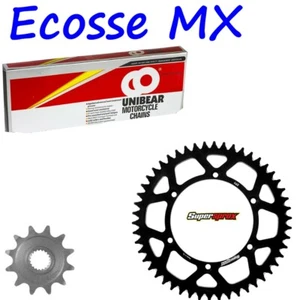 Cadena de alta resistencia KAWASAKI KX125 94-08 ROJA y kit de piñón negro Renthal Motox - Imagen 1 de 1