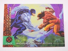 Fleer Ultra Comics 1994 B15 card marvel X-Men #138 Wolverine vs Cyber