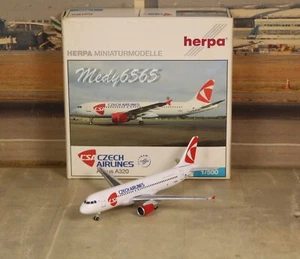 Herpa Wings CSA Czech Airlines A320 (NG) "VERY RARE" 1/500 - Picture 1 of 3