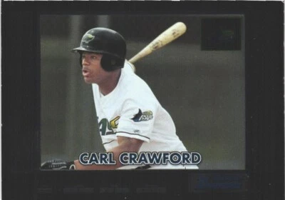 2000 Bowman Retro / Future #199 Carl Crawford Tampa Bay Devil Rays Baseball Card - Image 1 of 2