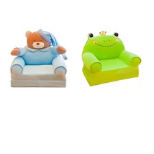 2pcs bambini pieghevole poltrona letto bambini animale fumetto lettino