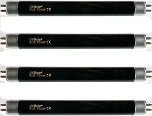 UVBrite® 4 x BLB-T5/4W 4 Watt Blacklight Bulb for UV Bank Note Money Checker - Picture 1 of 6