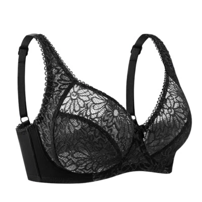 US Fashion Women Bras Delicate Lace Brassiere Underwired Bra Miss Sexy Lingerie - Image 1 of 4