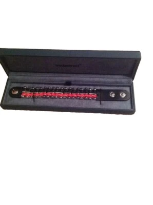 Fred Bennett Mens Designer Steel Popper Cuff Bracelet - Image 1 of 3