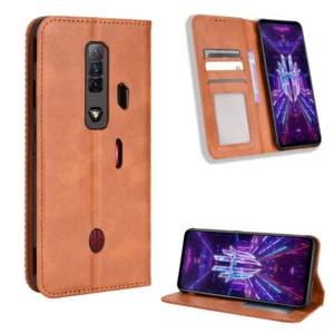 For ZTE nubia Red Magic 8 7 7S 6R 6 Pro 5S Shockproof Leather Wallet Card Case - Picture 1 of 23