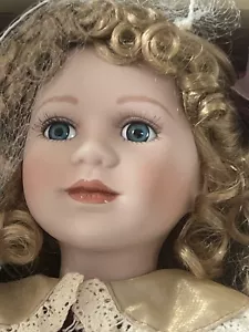 Reinart Faelens Collezione German Porcelain Doll NOS Scatola E Supporto Originali - Foto 1 di 10