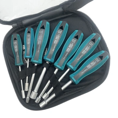 7pcs Metal Socket Wrench Screwdriver set Hex Steel Hex Torque Hexagonal 5mm-11mm - Image 1 of 4