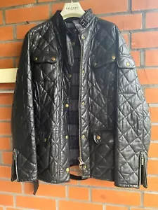 BARBOUR QULTED INTERNATIONAL Lederjacke Bicker Mantel Gr. 44 - Bild 1 von 17