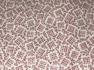 By 1/2 Yd Vintage Pink Red Checks & Flowers Cotton Quilt Fabric Traditions 1992 - Picture 1 of 4