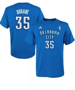 NWT OKLAHOMA CITY THUNDER # 35 Durant Adidas T-shirt Boys Sz Small 8 - Picture 1 of 1