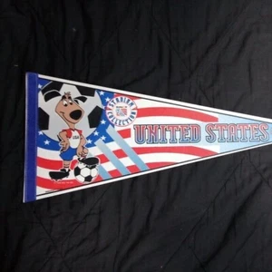 Deadstock Vintage World Cup USA Fußball 1994 Flagge Wimpel - Bild 1 von 6