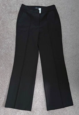 NWT! Talbots Black Bootcut Dress Pants, Single Leg Pleat, Size 6P, Orig. $119 - Image 1 of 3