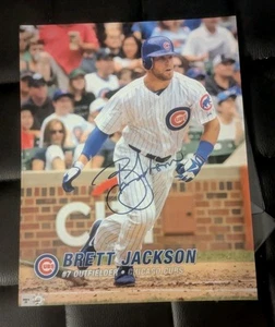 Chicago Cubs, Diamondbacks Brett Jackson Signed 8x10 MLB Authenticated Photo - Picture 1 of 1