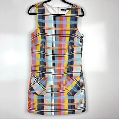 Vestido recto Anthropologie Eva Franco verano a cuadros sin mangas para mujer talla 6 Foto 1 de 4