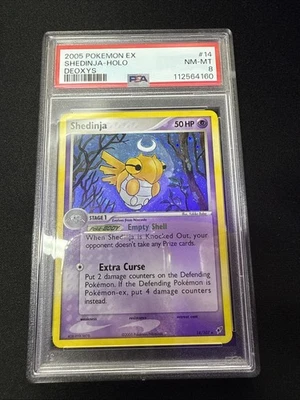 Shedinja 14/107 EX Deoxys Holo Rare Pokemon - PSA 8 NM - MT - Image 1 of 2