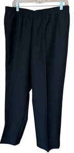 Alfred Dunner Damen schwarz Pull-On gerades Bein Hose Petite Größe 16P 34x29 - Bild 1 von 9